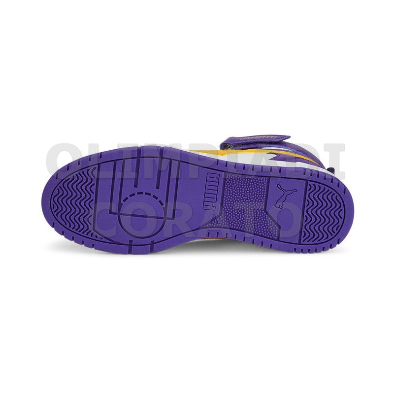 RBD GAME PUMA MID RETRO BASKET BIANCO GIALLO VIOLA