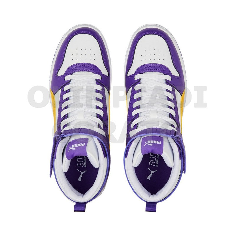 RBD GAME PUMA MID RETRO BASKET BIANCO GIALLO VIOLA