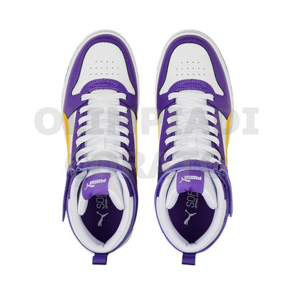 RBD GAME PUMA MID RETRO BASKET BIANCO GIALLO VIOLA