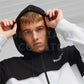 FELPA ZIP CAPPUCCIO PUMA NERO-BIANCO