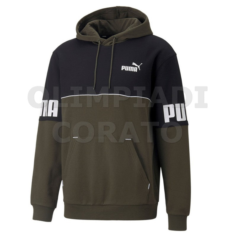 FELPA PUMA CAPPUCCIO VERDONE