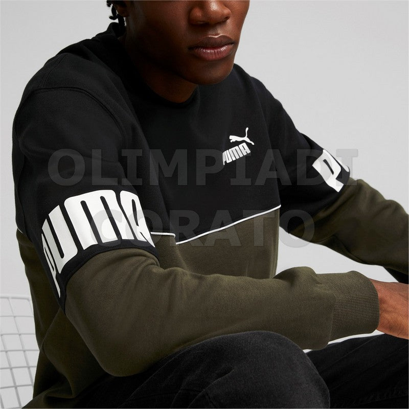 FELPA PUMA GIRO CREW VERONE NERO