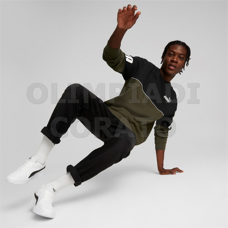 FELPA PUMA GIRO CREW VERONE NERO