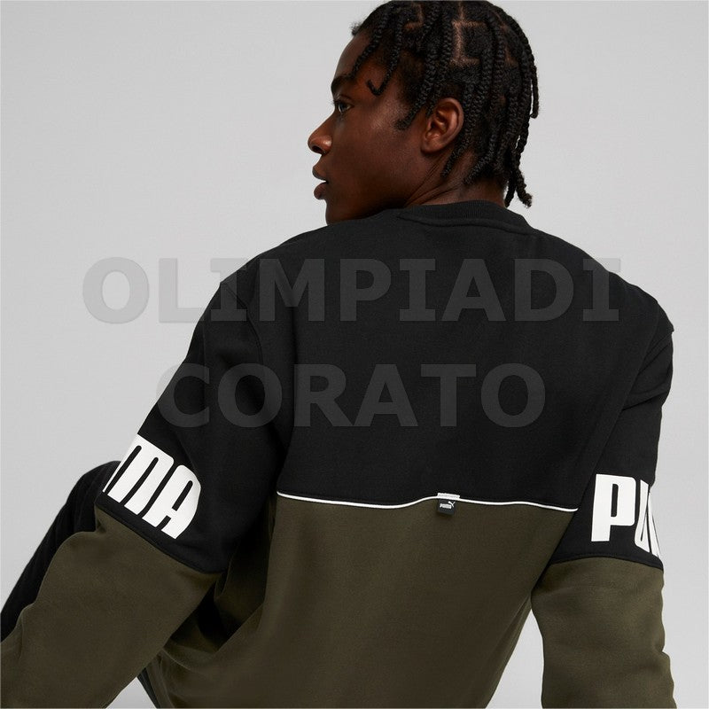 FELPA PUMA GIRO CREW VERONE NERO