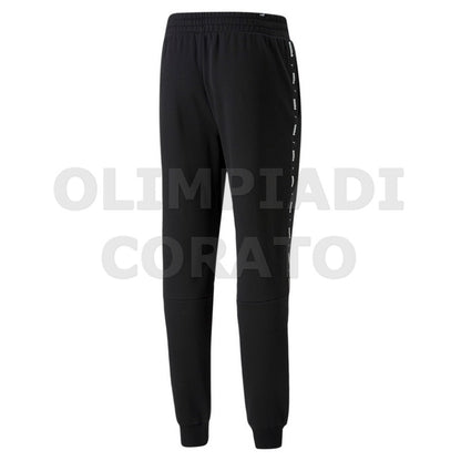 PANTALONE IN FELPA PUMA NERO BANDA