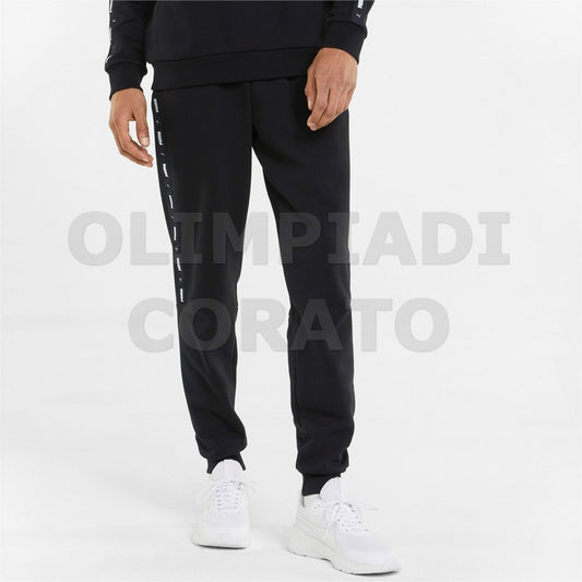PANTALONE IN FELPA PUMA NERO BANDA