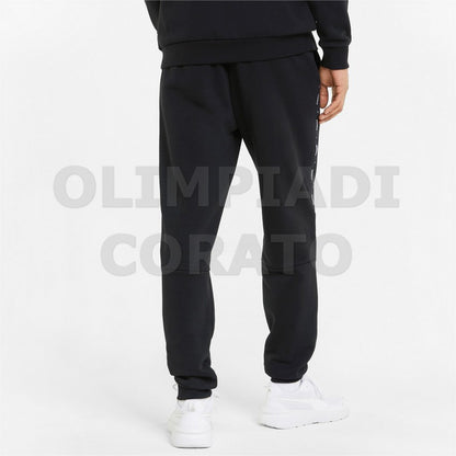 PANTALONE IN FELPA PUMA NERO BANDA