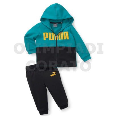 SET TUTINA FELPA INFANT PUMA ZIP CAPPUCCIO