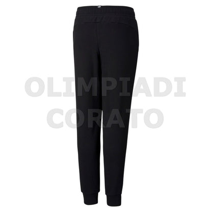 PANTALONE PUMA NERO FELPA JUNIOR