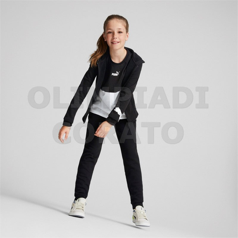 TUTA PUMA NERA GIRL JR