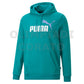 FELPA CAPPUCCIO PUMA TURCHESE