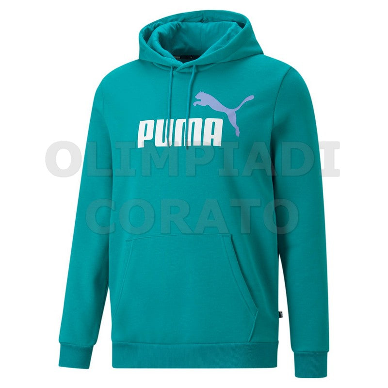 FELPA CAPPUCCIO PUMA TURCHESE