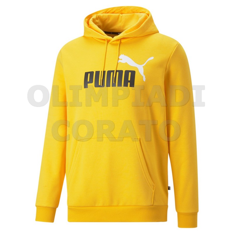 FELPA CAPPUCCIO UOMO PUMA GIALLO