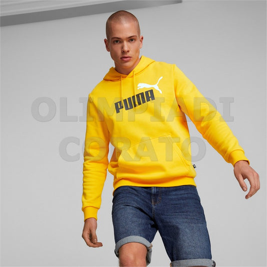 FELPA CAPPUCCIO UOMO PUMA GIALLO