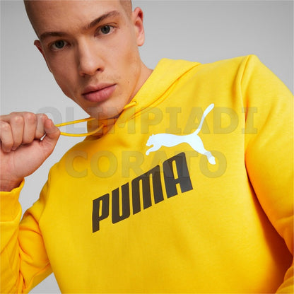 FELPA CAPPUCCIO UOMO PUMA GIALLO