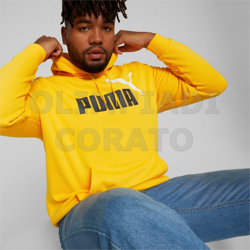 FELPA CAPPUCCIO UOMO PUMA GIALLO