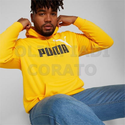 FELPA CAPPUCCIO UOMO PUMA GIALLO