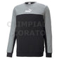 FELPA GIRO PUMA UOMO COLORBLOCK NERO GRIGIO