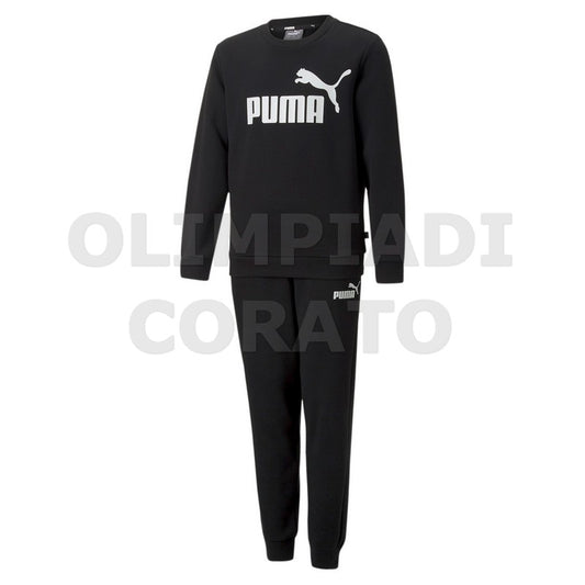 TUTA FELPA GIRO PUMA NERO JUNIOR