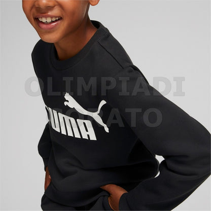 TUTA FELPA GIRO PUMA NERO JUNIOR