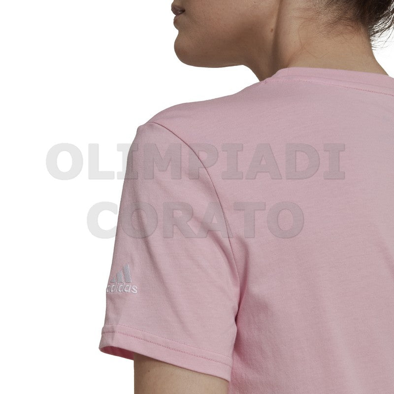 T SHIRT DONNA ADIDAS LIN ROSA