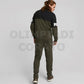 TUTA COLORBLOCK PUMA UOMO VERDONE NERO