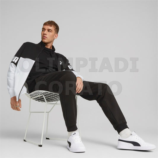 TUTA COLORBLOCK PUMA  NERO BIANCO
