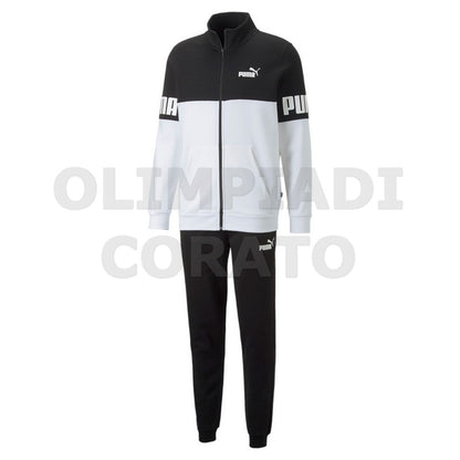 TUTA COLORBLOCK PUMA  NERO BIANCO
