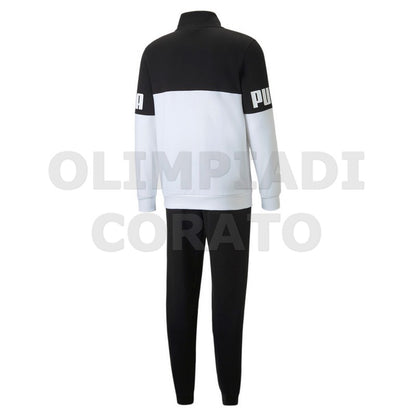 TUTA COLORBLOCK PUMA  NERO BIANCO
