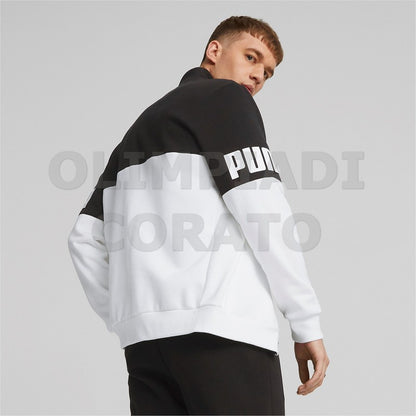 TUTA COLORBLOCK PUMA  NERO BIANCO