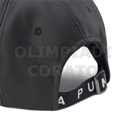 CAPPELLO VISIERA PUMA  VEGAN SIMILPELLE NERO