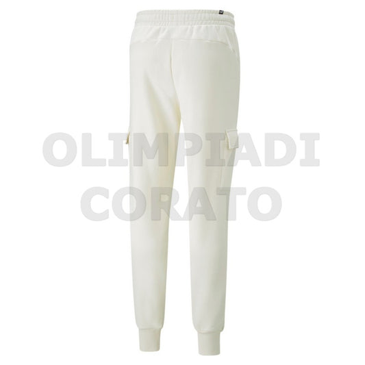 PANTALONE CARGO ESS TAPE GOLDEN BIANCO PUMA