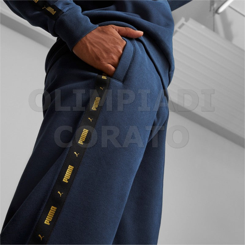 PANTALONE ESS TAPE GOLDEN PUMA BLU