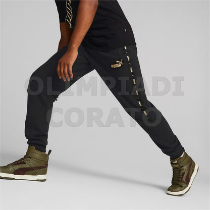 PANTALONE ESS TAPE GOLDEN PUMA NERO