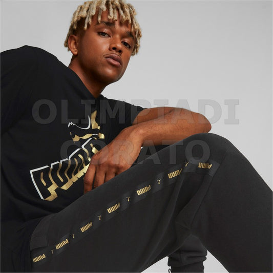 PANTALONE ESS TAPE GOLDEN PUMA NERO
