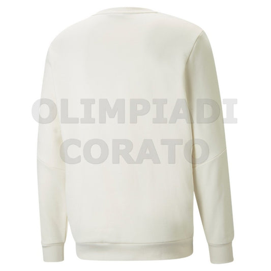 FELPA CREW ESS TAPE GOLDEN PUMA BIANCO
