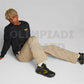 FELPA CREW ESS TAPE GOLDEN PUMA NERO