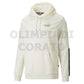 FELPA CAPPUCCIO ESS TAPE GOLDEN PUMA BIANCO