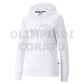 FELPA CAPPUCCIO ESS METALLICS SPARKLE PUMA DONNA BIANCA
