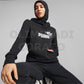 FELPA CAPPUCCIO ESS METALLICS SPARKLE PUMA NERA