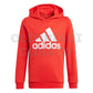FELPA CAPPUCCIO ADIDAS JUNIOR ROSSO