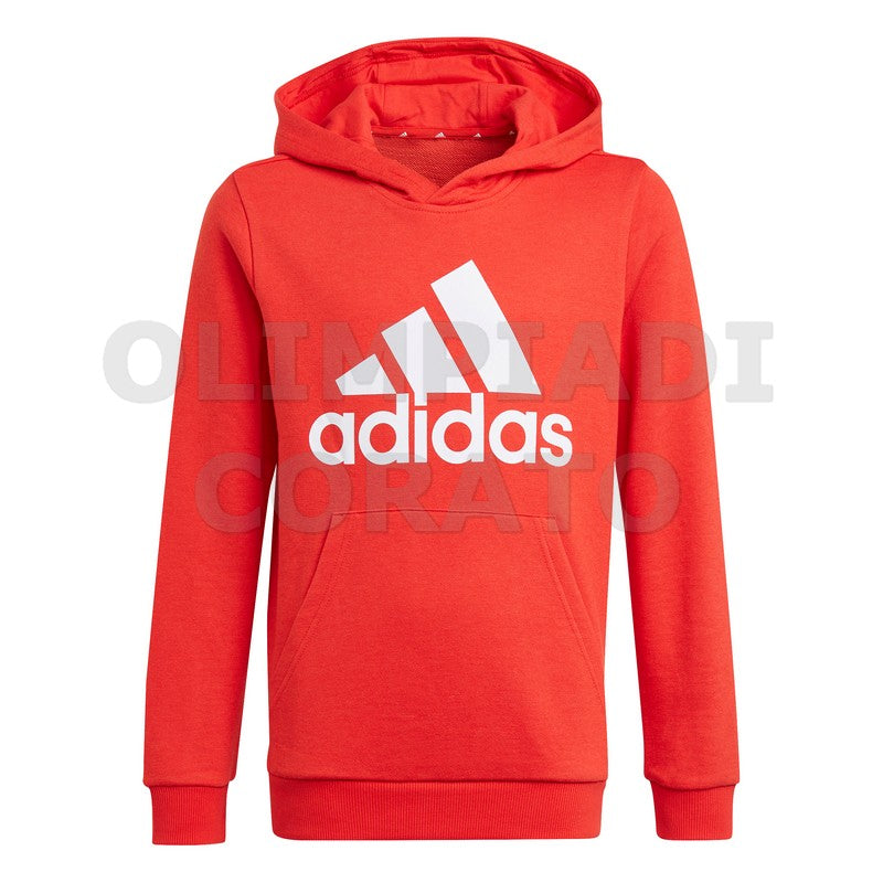 FELPA CAPPUCCIO ADIDAS JUNIOR ROSSO