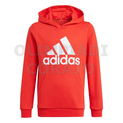 FELPA CAPPUCCIO ADIDAS JUNIOR ROSSO