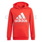 FELPA CAPPUCCIO ADIDAS JUNIOR ROSSO
