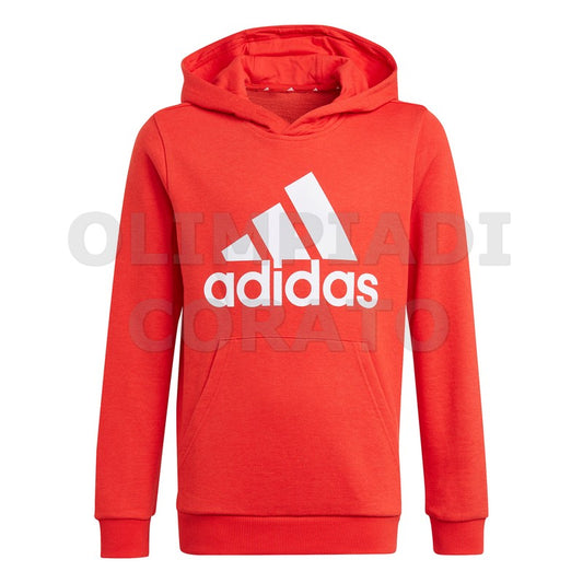 FELPA CAPPUCCIO ADIDAS JUNIOR ROSSO