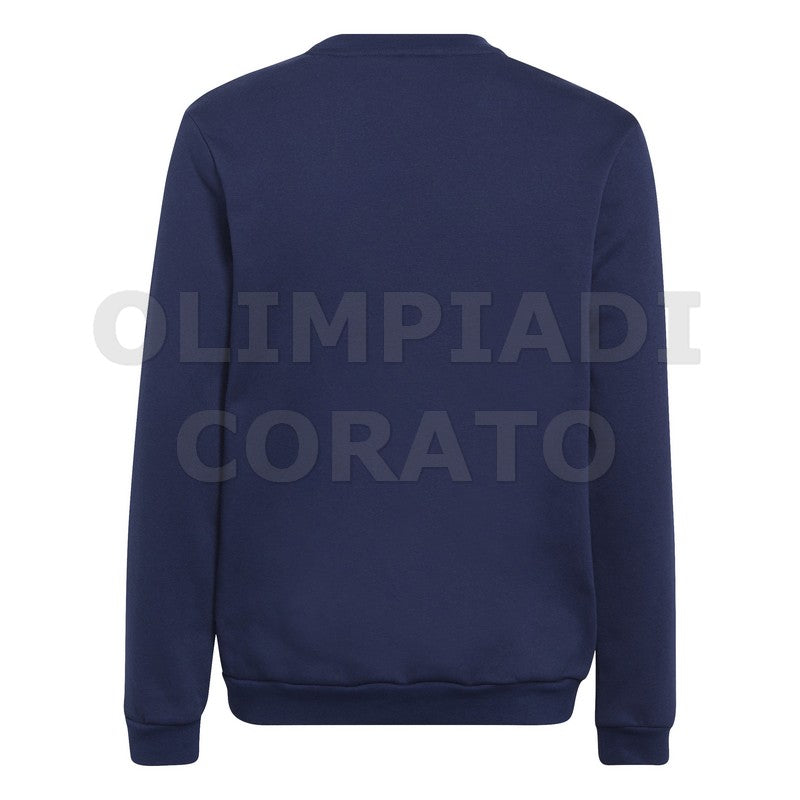 FELPA CREW GIRO ADIDAS BLU JUNIOR ENT22