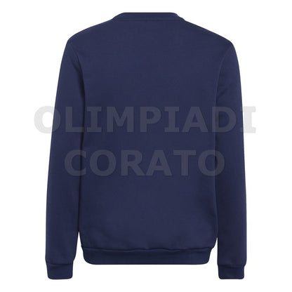 FELPA CREW GIRO ADIDAS BLU JUNIOR ENT22