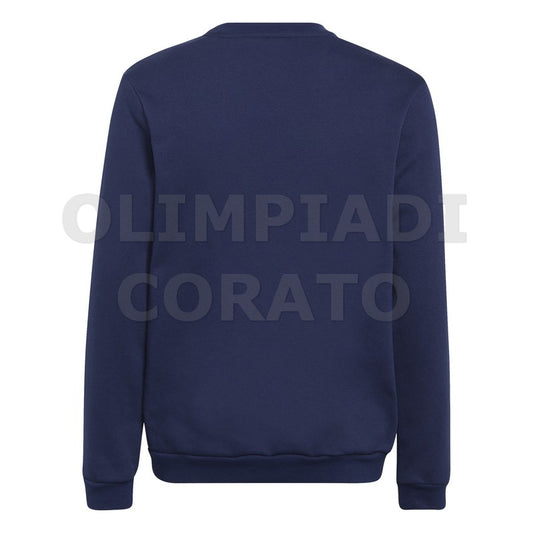 FELPA CREW GIRO ADIDAS BLU JUNIOR ENT22