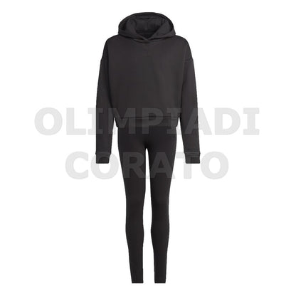 TUTA ADIDAS GIRL NERO JUNIOR