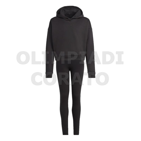 TUTA ADIDAS GIRL NERO JUNIOR